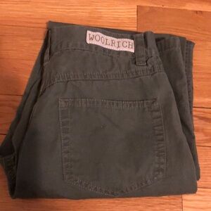Woolrich boy pants khaki green size 14 slim fit